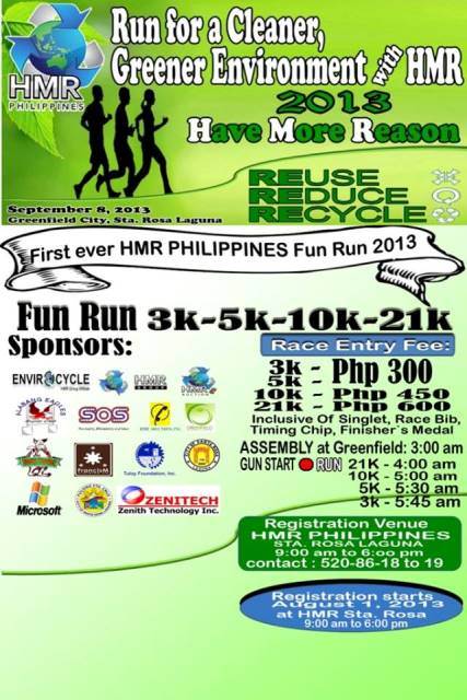 run-for-a-cleaner-and-greener-environment-with-HMR-2013-poster