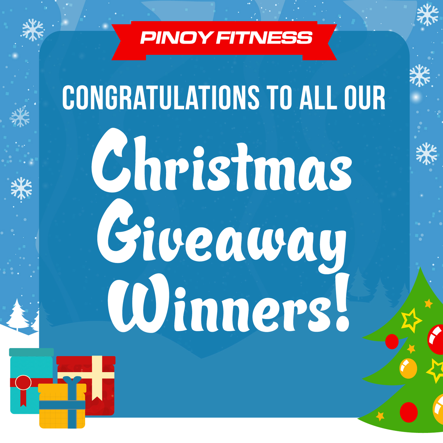 Pinoy Fitness 20 Days Christmas Giveaway Winners Pinoy Fitness