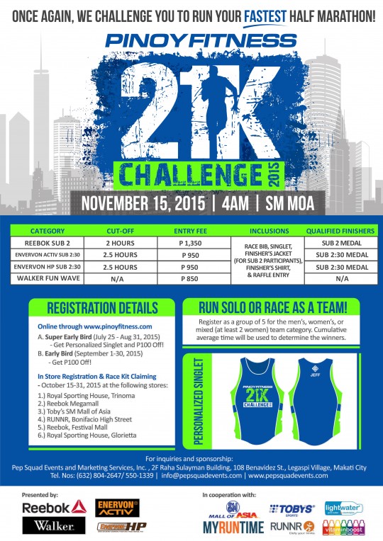 PF 21K Challenge 2015 Poster