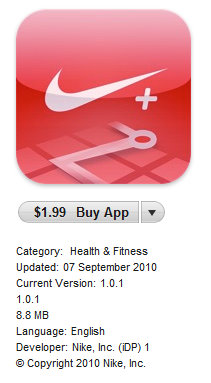 nike+ GPS iphone app