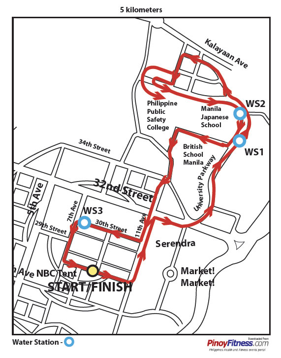 Run BGC Race Route Maps