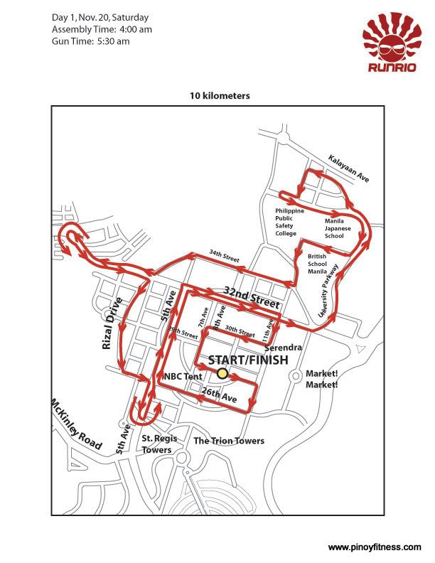 Run United 10K Race Map