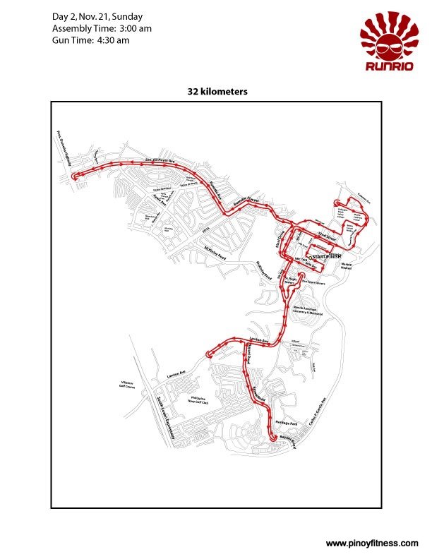 Run United 32K Race Map