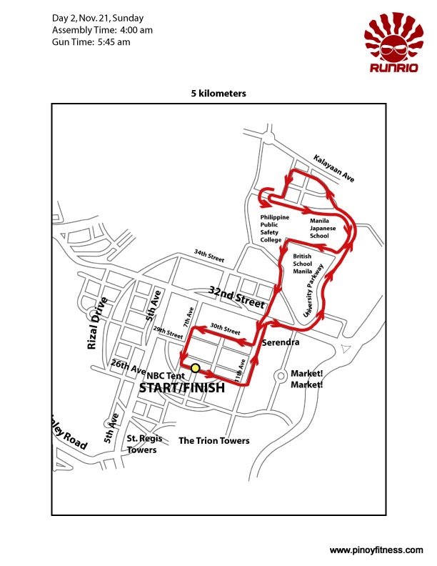 Run United 5K Race Map