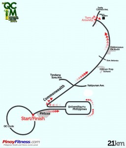 QCIM2 21K Race Map