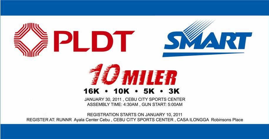 PLDT Smart 10 Miler Run Poster