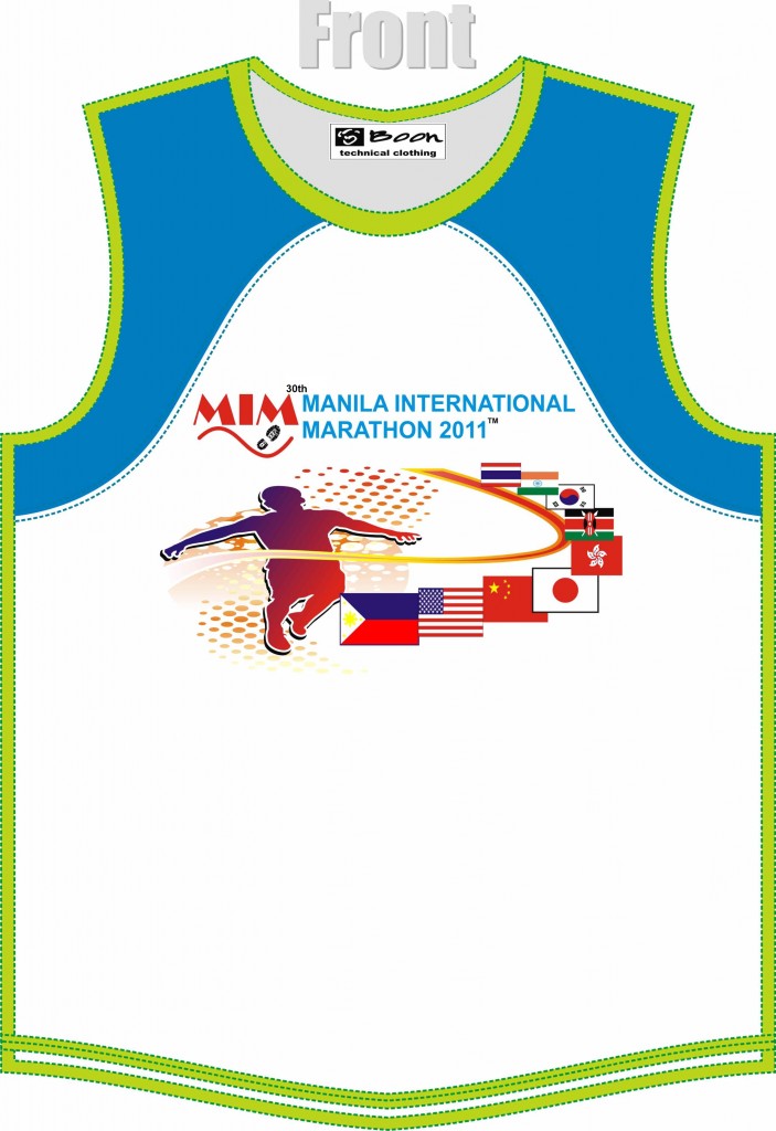 30th Manila Marathon Front Singlet