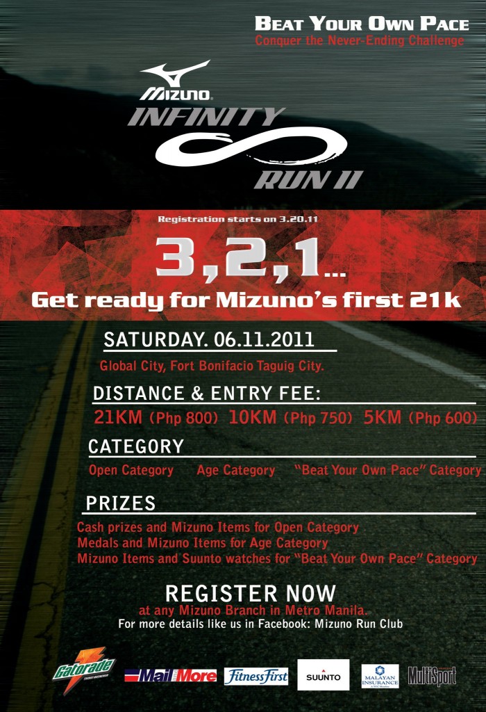 mizuno infinity run 2011 race results and photos