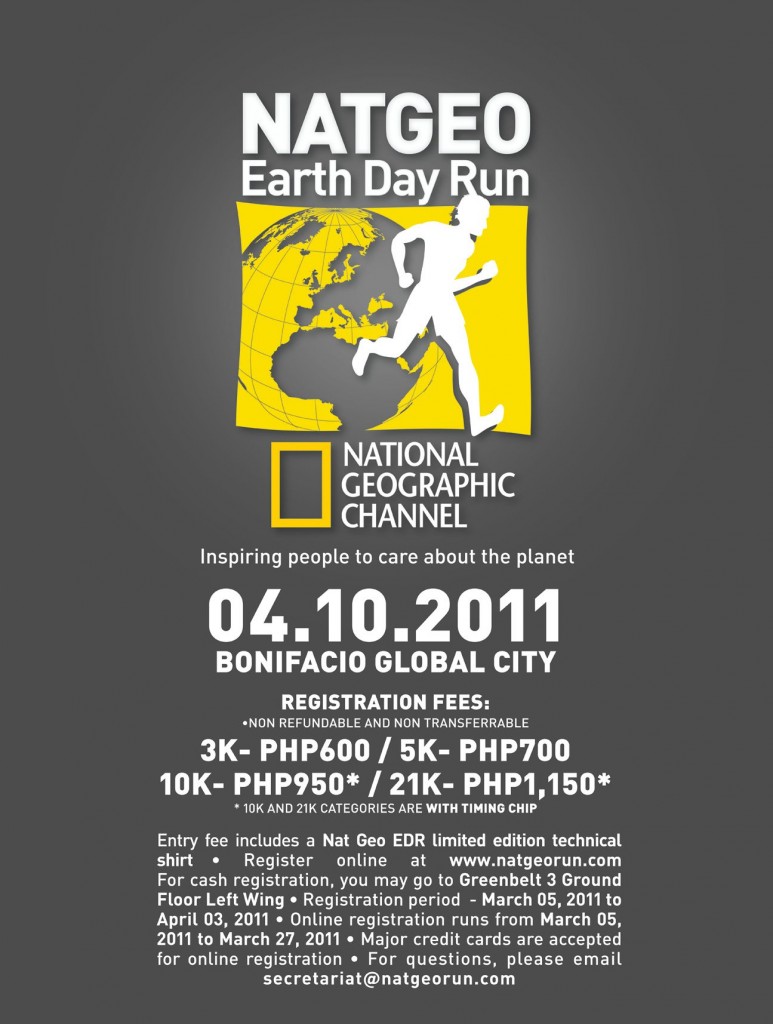 NatGeo Earth Day Run 2011 race results