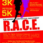 Contractual Employment Run 2011 poster