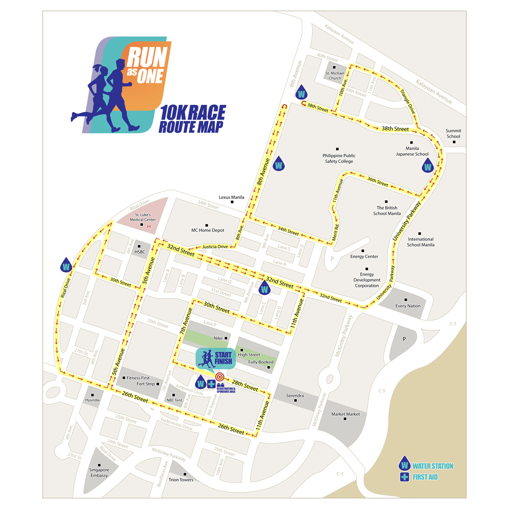 Run As One Race Route 10K