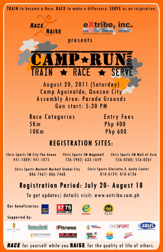 CAMP RUN 2011 Event Poster CAMP RUN 2011 Event Poster