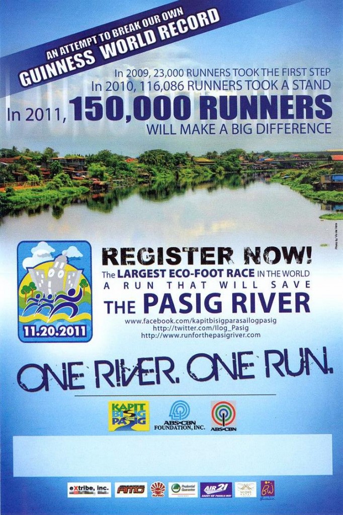 run for pasig river 2011 poster run for pasig river 2011 poster