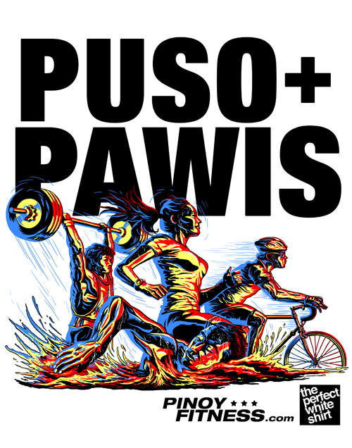 puso pawis pinoy fitness tech shirt