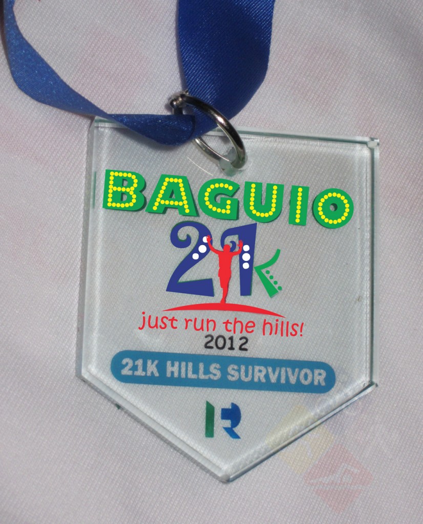 baguio 21k finisher medal