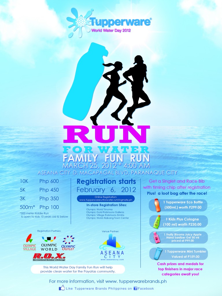 Tupperware Fun Run 2012 poster