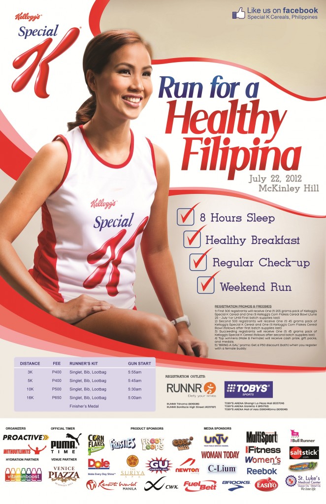 Kellogg’s Run for Healthy Filipina 2012 race results and photos