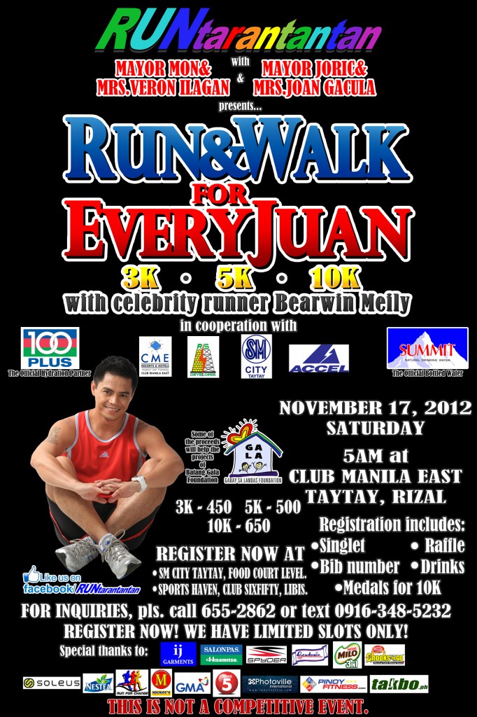 RUNandWALK for EVERYJUAN poster 2012