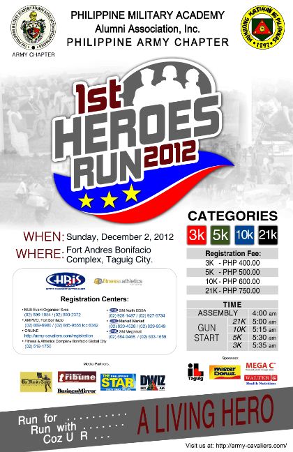 1st Heroes Run 2012 race results and photos