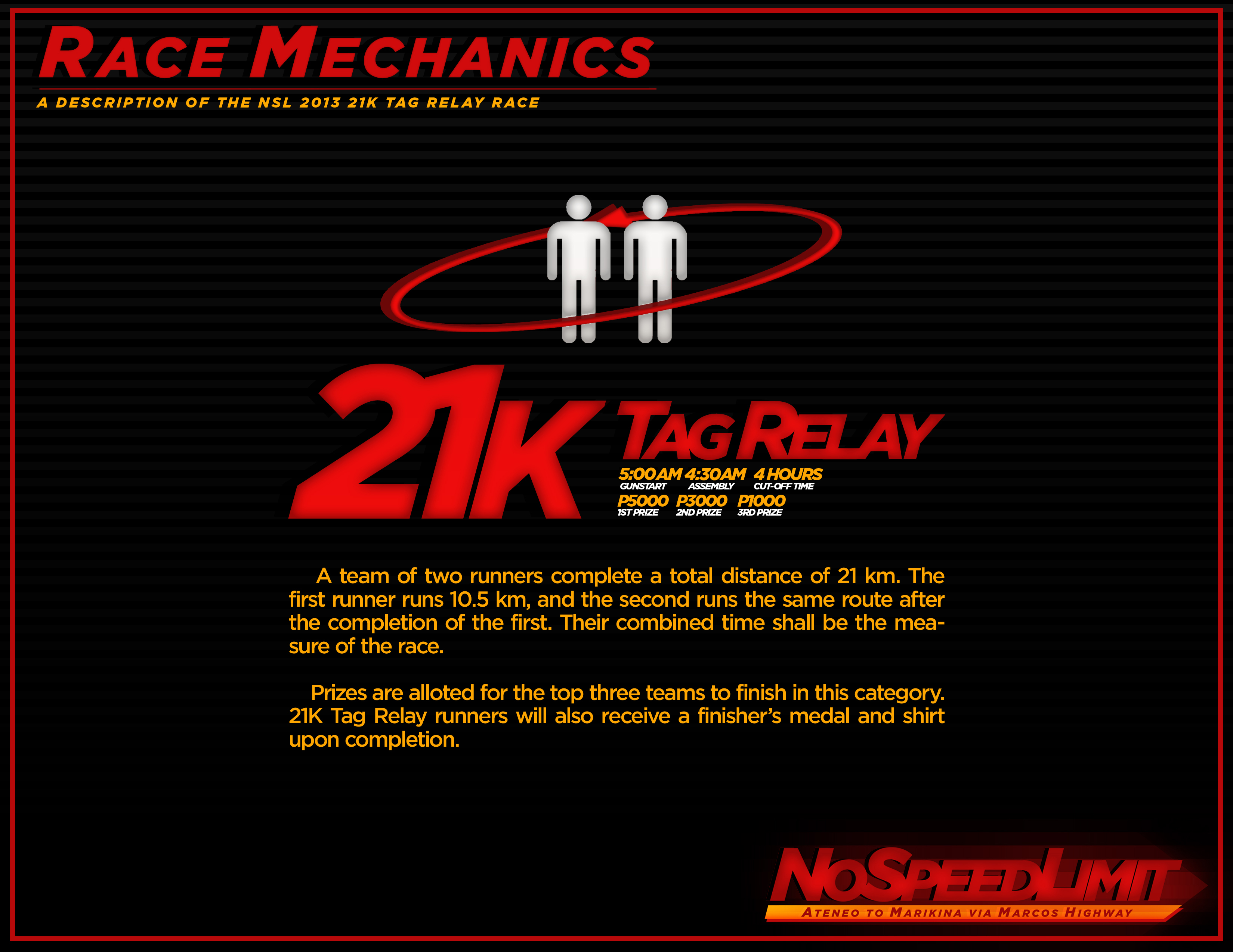 no-speed-limit-run-2013-21k-tag-relay-race-mechanics