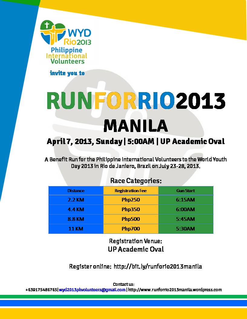 RunForRio2013 Poster