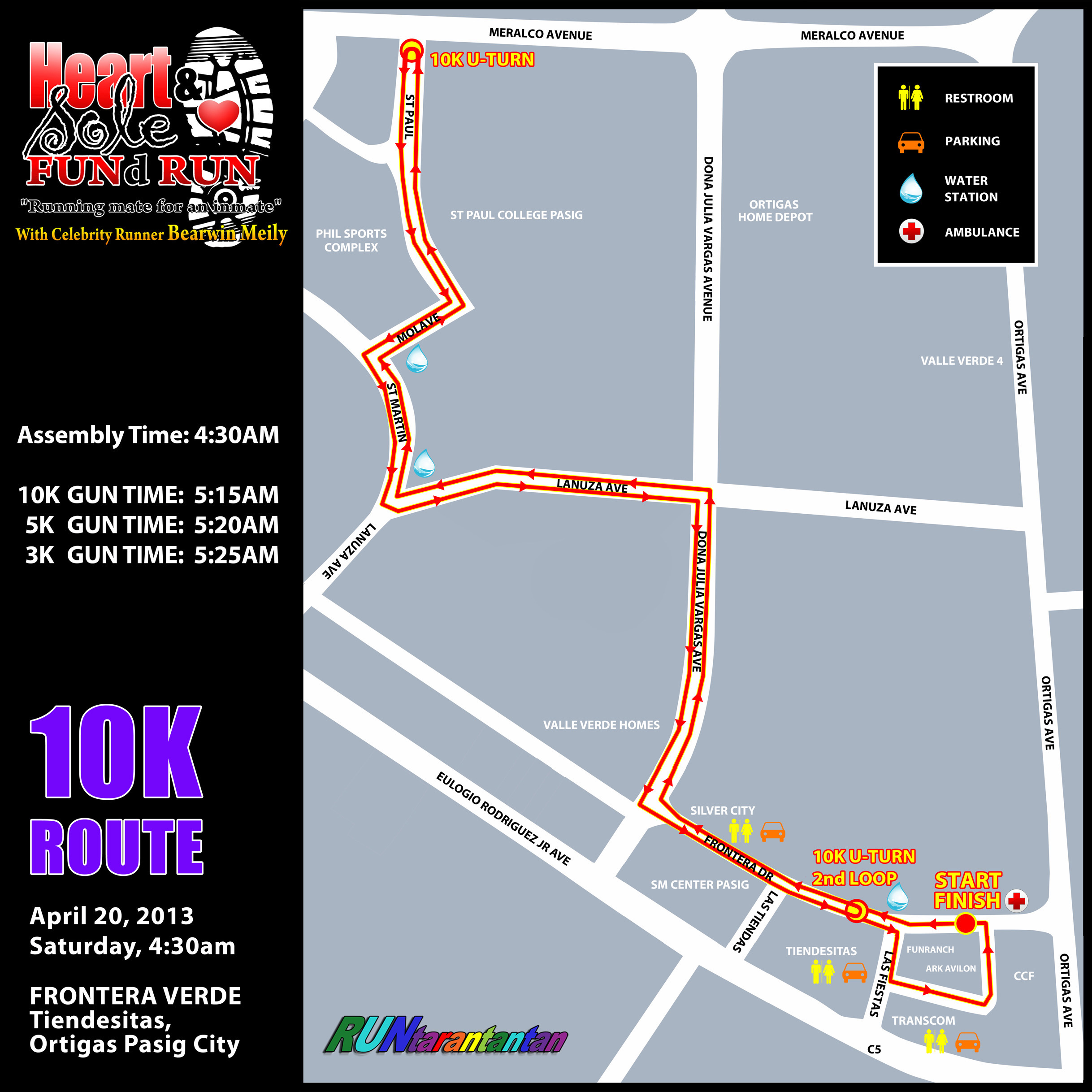 heart-and-sole-fund-run-2013-route-map-10k