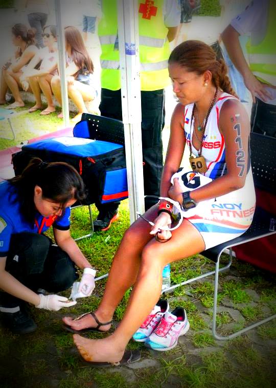 Tears of Joy and Pain after the race