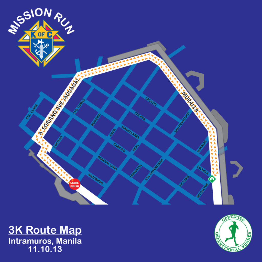 Mission Run Map 3K