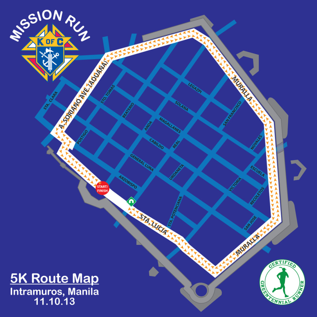 Mission Run Map 5K