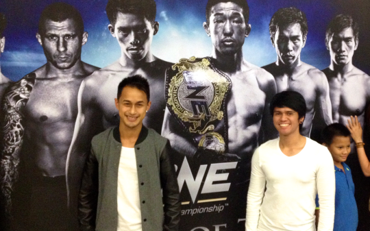 "Raken" Roland Guia Jr. at the Mall of Asia Arena for the ONE FC bouts.