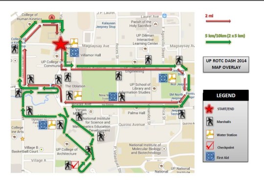 UP-ROTC-Dash 2014-route-map