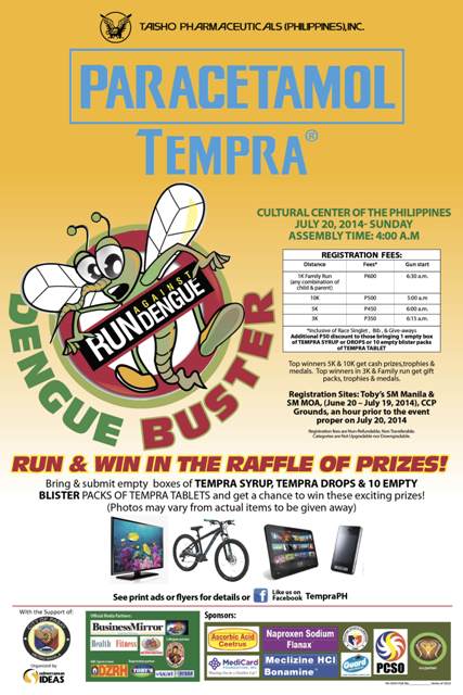 tempra-run-against-dengue-2014-poster