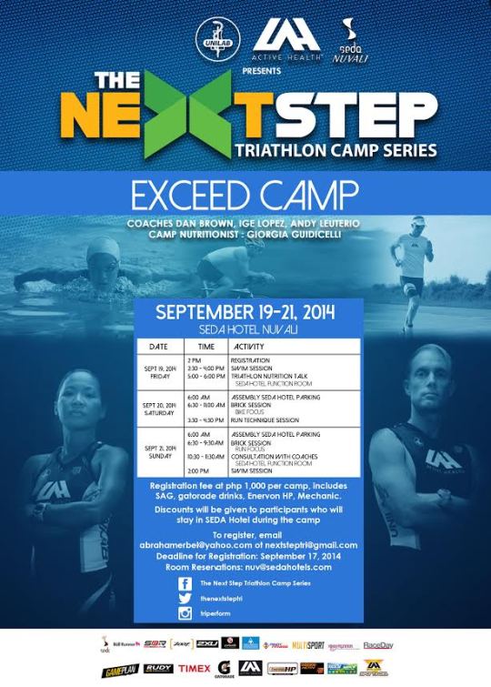 Next Step Tri Camp Exceed Poster