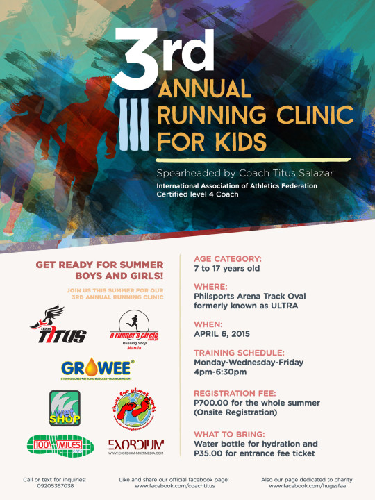 3rd-Annual-Running-Clinic-For-Kids-Poster