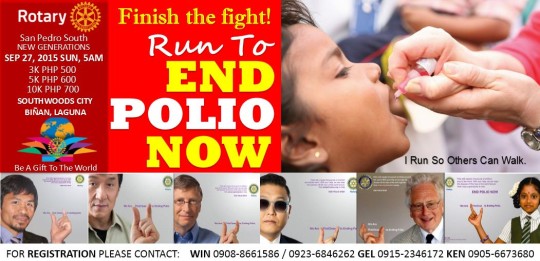 finish the fight againts polio!