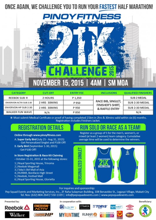 PF 21K Challenge 2015 Poster