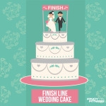 Finish Line Wedding Cake