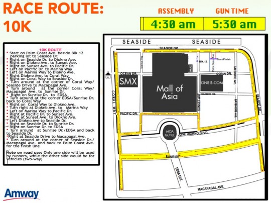 Nutrilite-Health-Run-2016-10km-Race-Routes