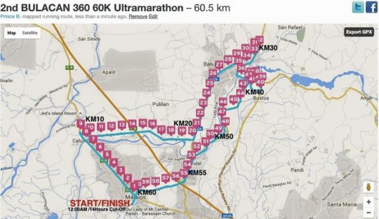 2nd-bulacan-360-60k-ultramarathon-race-route