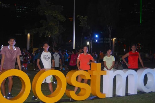 adidas ambassadors, Team Pangilinan also came to join their fellow runners during the event.  From L-R: Donny, Benj, Maricel, Ella, and Anthony.