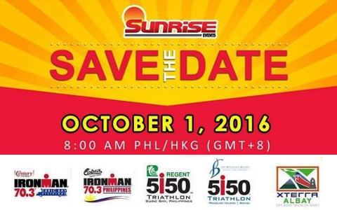Sunrise Events announces 2017 Ironman 70.3, 5150 and XTERRA Philippines Schedule