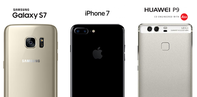 iPhone 7, Samsung S7 or Huawei P9: What to get for Christmas?