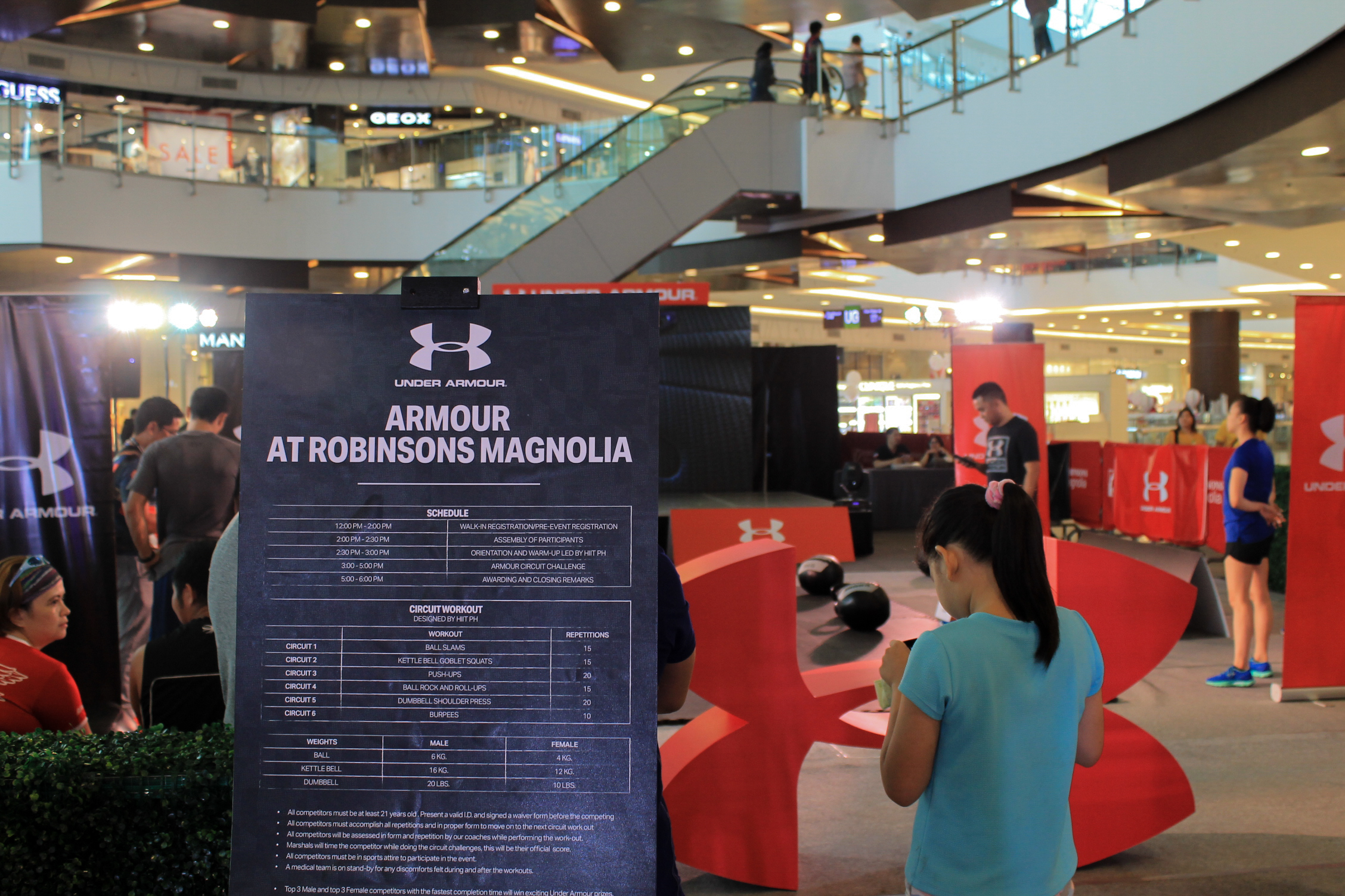 under armour robinsons magnolia contact number