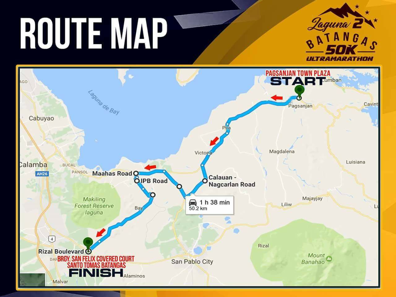 Laguna to Batangas 50k Ultra Marathon 2017 in Pagsanjan, Laguna | Pinoy ...