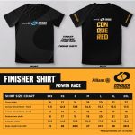 Conquer Challenge – Finisher Shirt 0 – Power Race with chart size