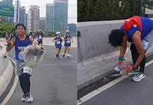 LOOK: Plogging during the Water Run Event