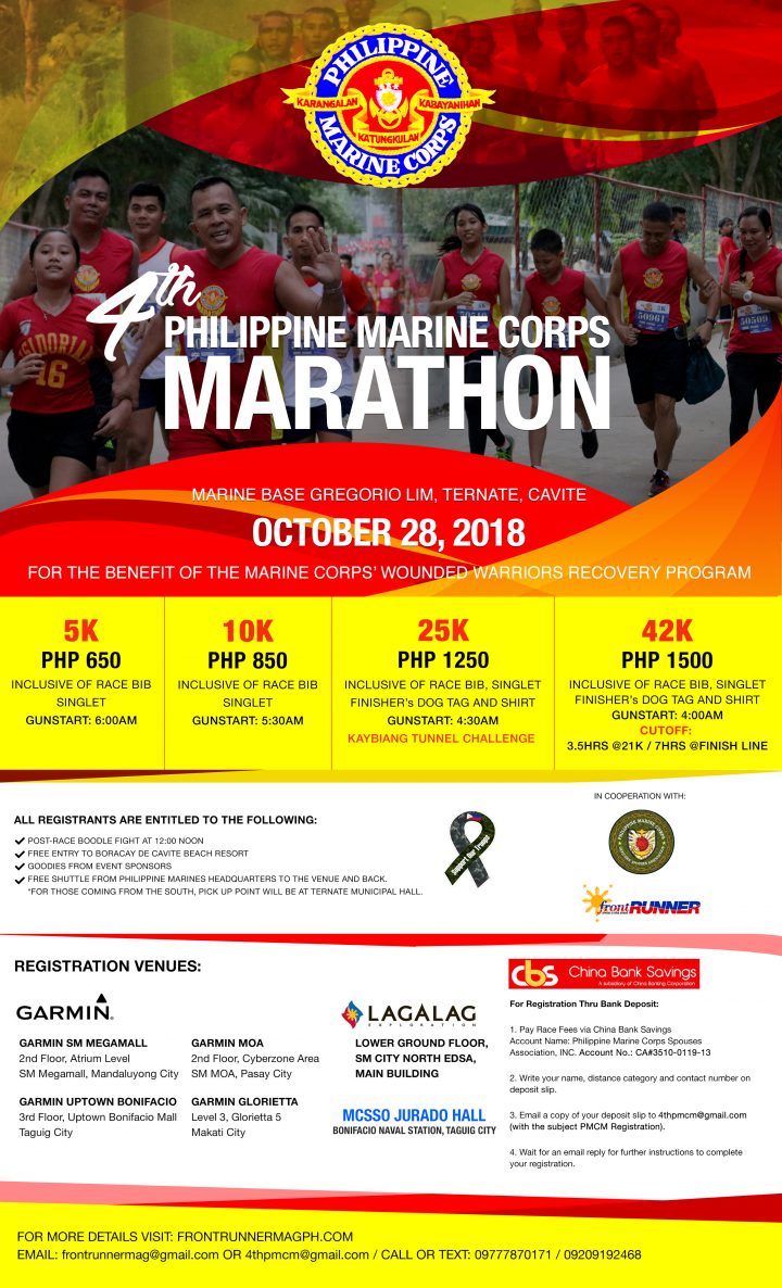 Philippine Marine Corps Marathon 2018 in Ternate, Cavite ...