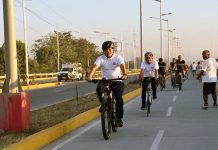 First-Ever Protected Bike Lane Along a National Highway Opened!