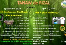Tanaw de Rizal 54K Endurance Challenge & 10K Uphill Challenge 2019