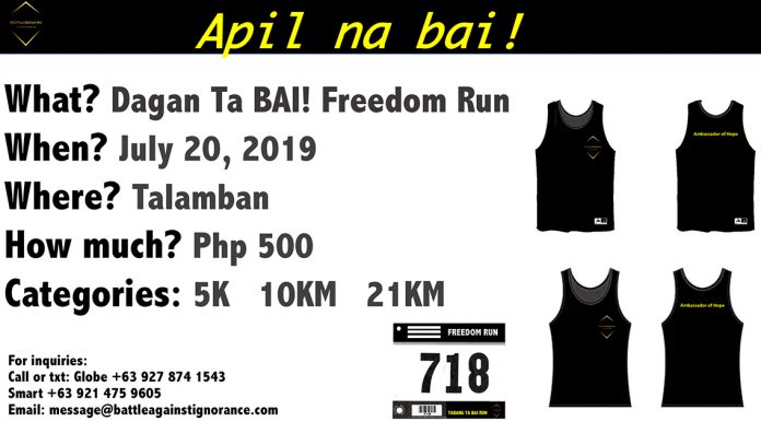 Dagan Ta BAI! Freedom Run 2019 in Cebu City